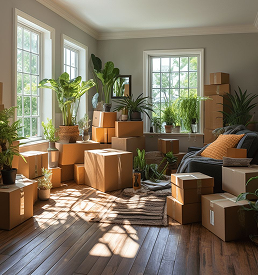 Bright room prepared for a new stay